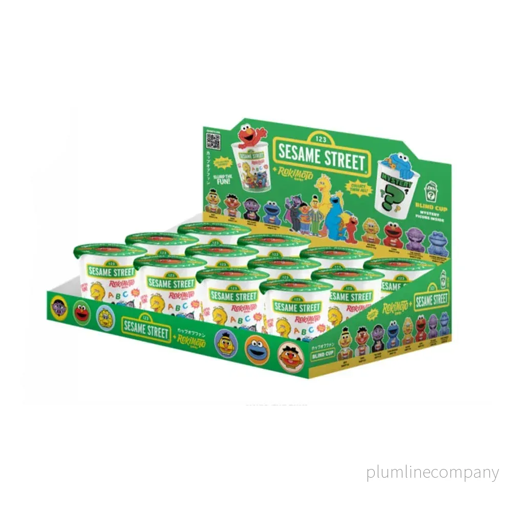 Sesame Street Rokimoto Kopp av Rolighet Blind Box Figurer 10 cm Vågor 1 Display (12) - Bild 2