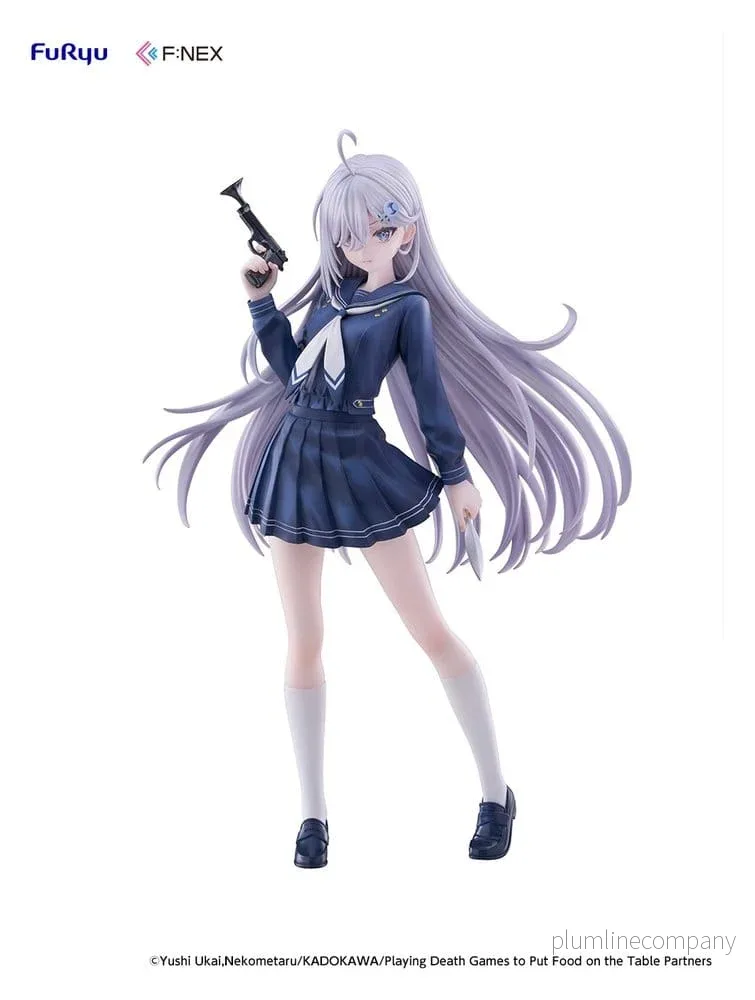 Spela Dödslekar för att Få Mat på Bordet PVC-figur 1/7 Yuki Skoluniform Version 24 cm Spela Dödslekar för att Få Mat på Bordet PVC-figur 1/7 Yuki Skoluniform Version 24 cm