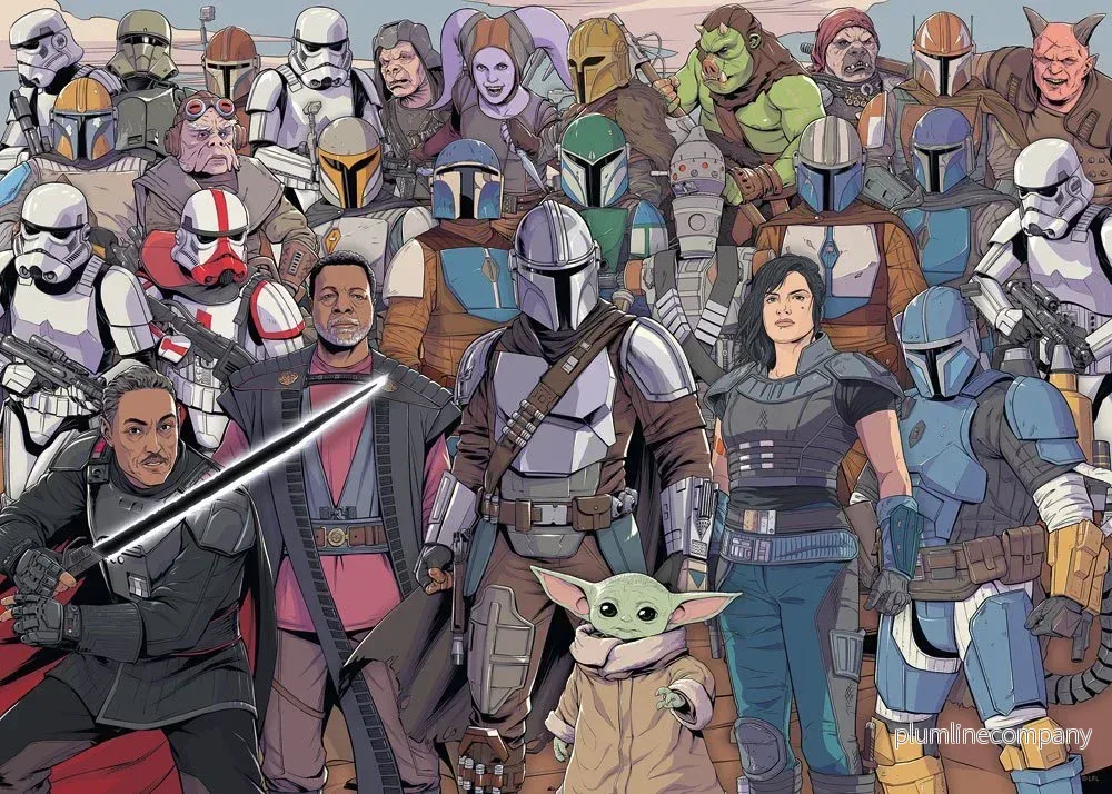 Star Wars Mandalorian Baby Yoda Pussel (1000 bitar) Star Wars Mandalorian Baby Yoda Pussel (1000 bitar)