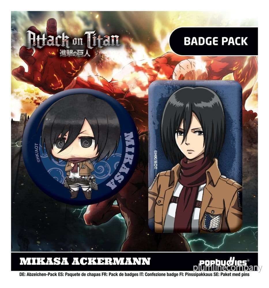Attack on Titan Märken 2-pack Mikasa Ackermann