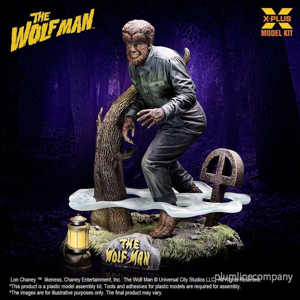 The Wolf Man plastbyggsats 1/8 Lon Chaney Jr. som Wolf Man 22 cm (reproduktion) - Bild 2