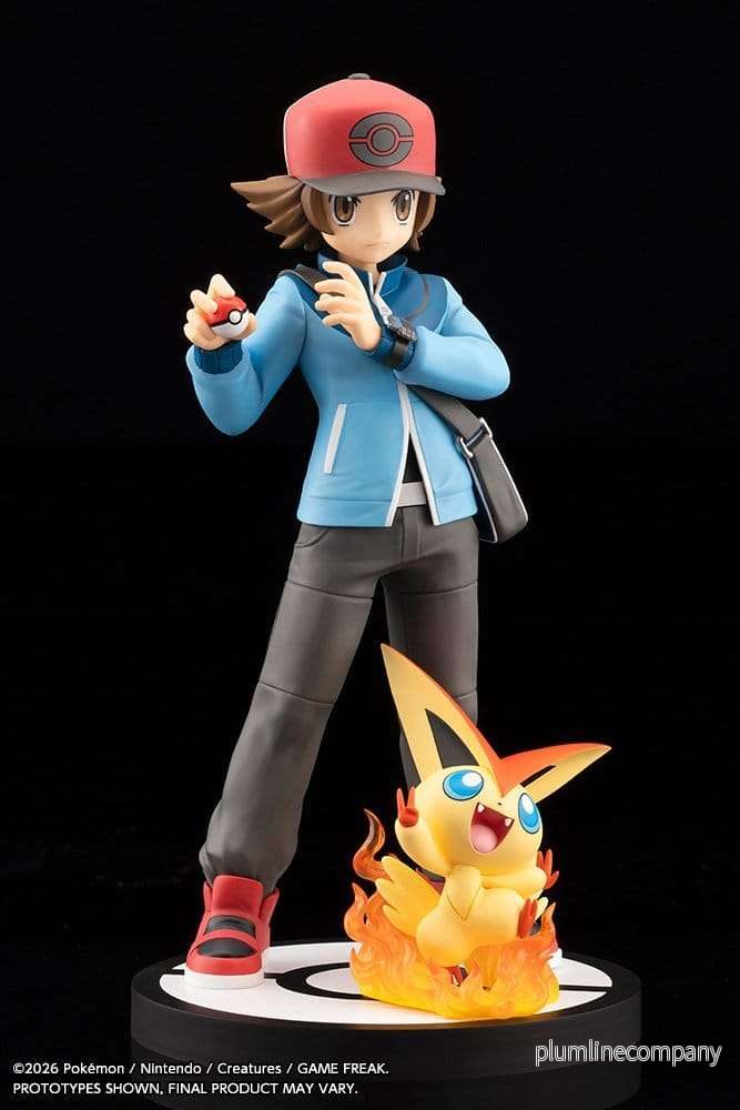 Pokémon ARTFX J PVC-figur 1/8 Hilbert med Victini 20 cm - Bild 2