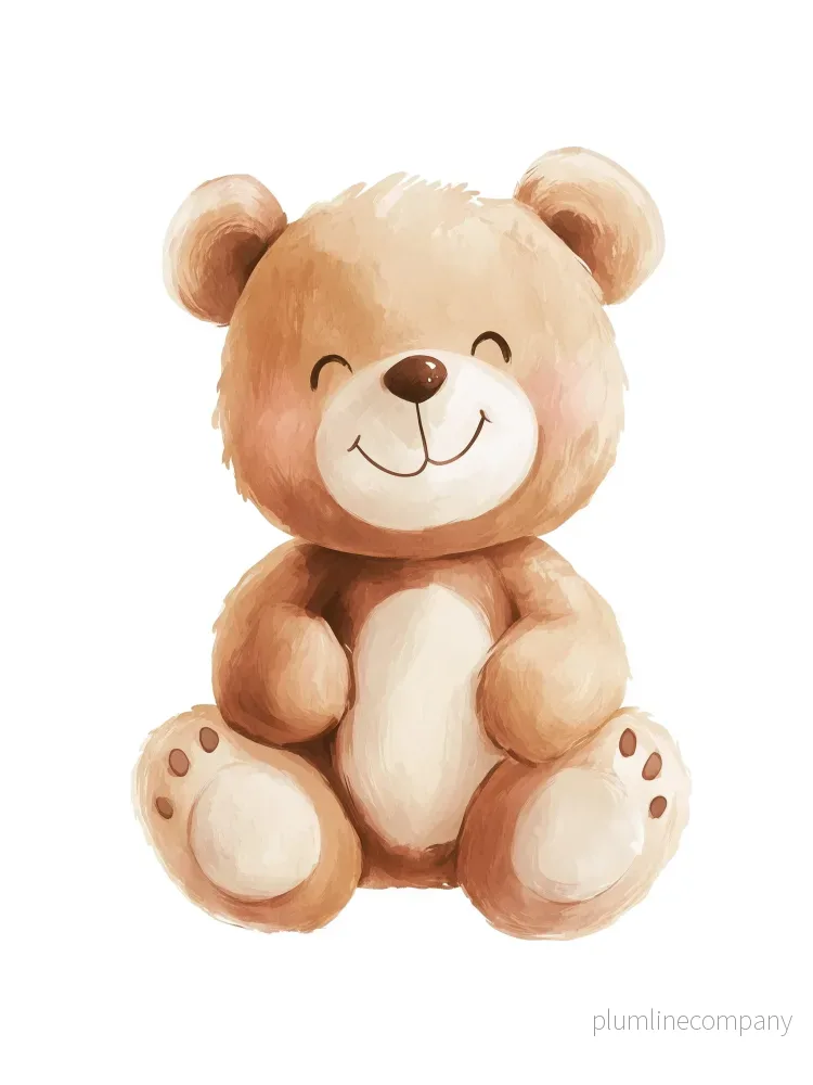 Smiling Teddy Bear Poster