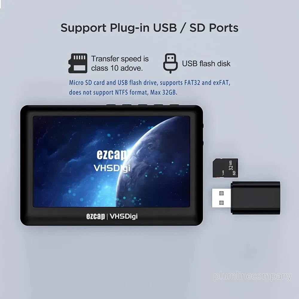 Ezcap Video till Digital Converter, CVBS Video Recorder med 4,3 tums LCD-skärm, Portable Composite CVBS AV Video Recorder Converter - Bild 3