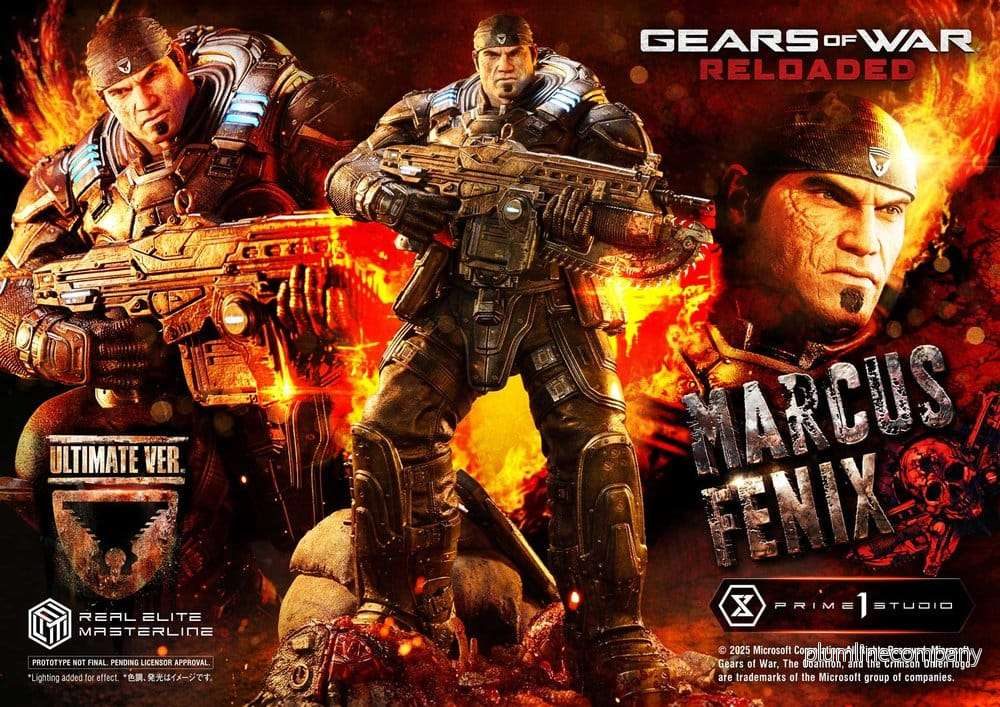Gears of War: Reloaded Real Elite Masterline Series Statue 1/3 Marcus Fenix Ultimate Version 97 cm - Bild 2