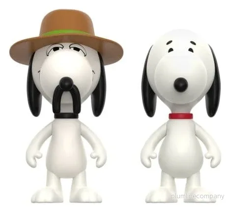 Peanuts ReAction actionfigurer 2-pack Snoopy & Spike, cirka 10 cm - Bild 2