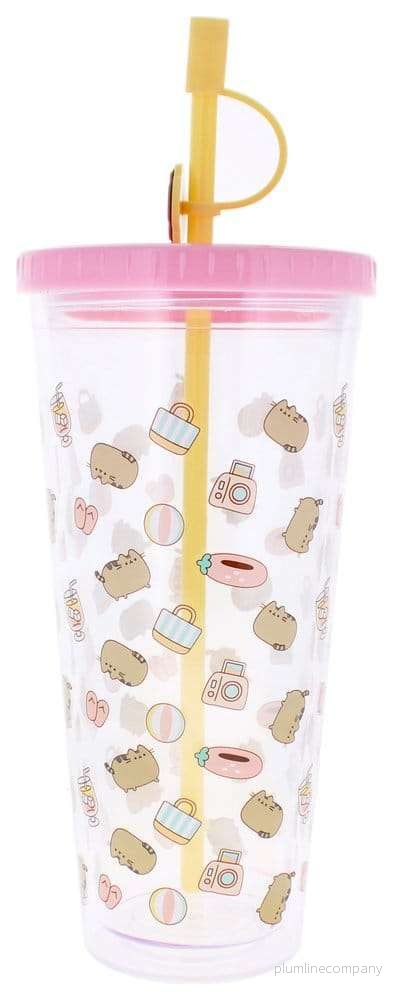 Pusheen tumbler med sugrör 700 ml - Bild 2
