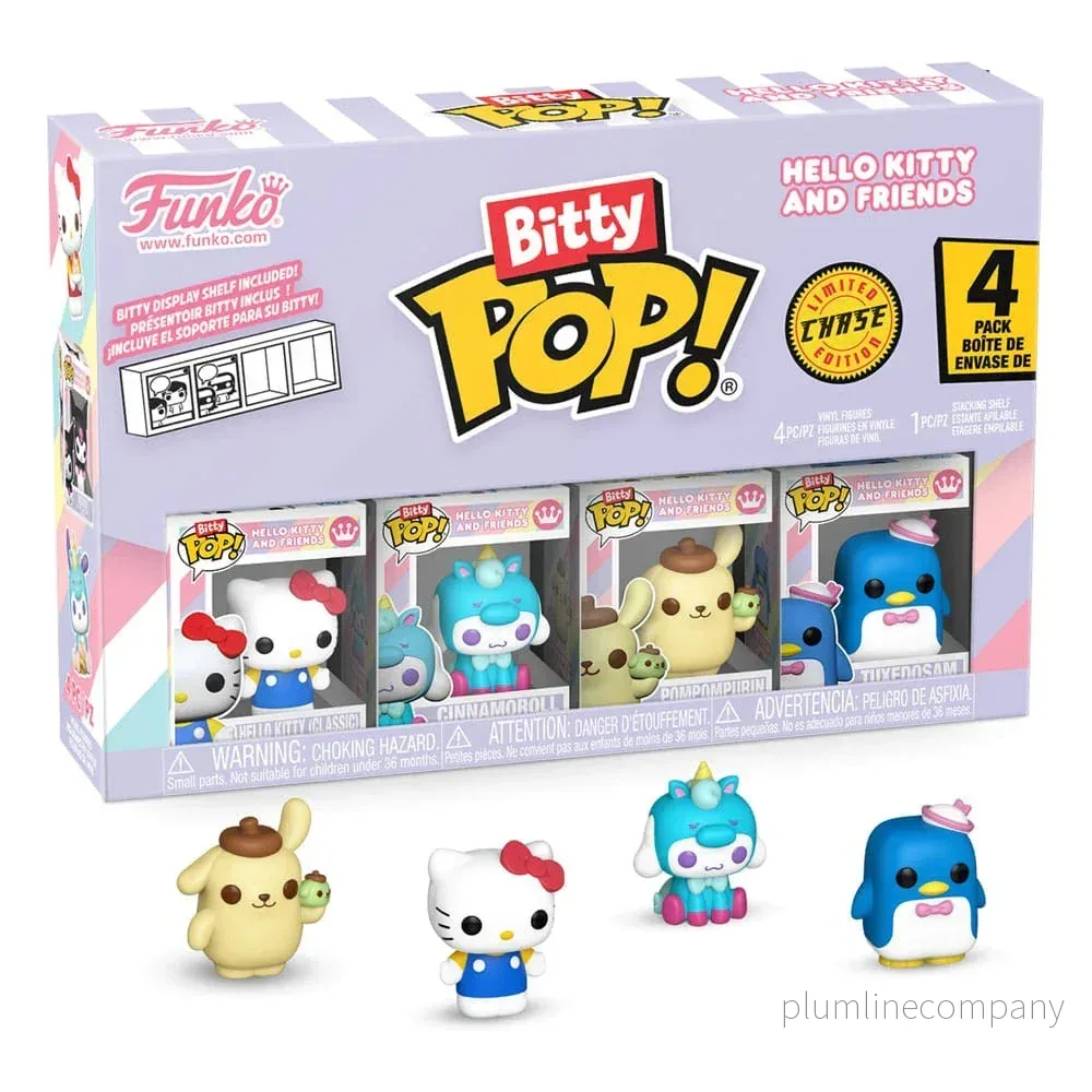 Hello Kitty och Vänner Bitty POP! Figur 4-Pack Series 1 2 cm - Bild 2