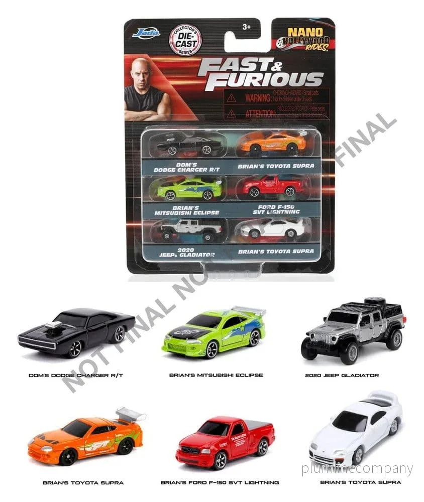 Fast & Furious 6-pack Nano-bilar Fast & Furious 6-pack Nano-bilar