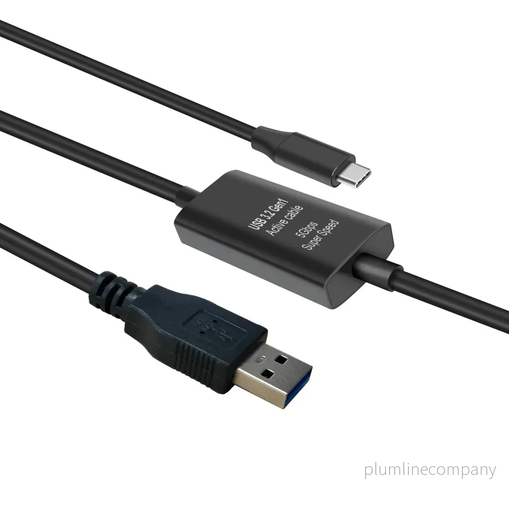 NÖRDIC 10m USB-A 3.2 GEN1 till USB-C 5Gbps Aktiv förlängningskabel NÖRDIC 10m USB-A 3.2 GEN1 till USB-C 5Gbps Aktiv förlängningskabel