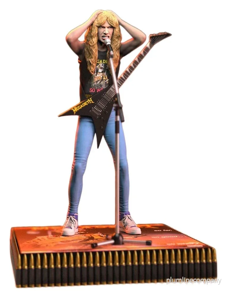 Megadeth Rock Iconz Figur Dave Mustaine II 22 cm – exklusiv handgjord samlarfigur i begränsad upplaga