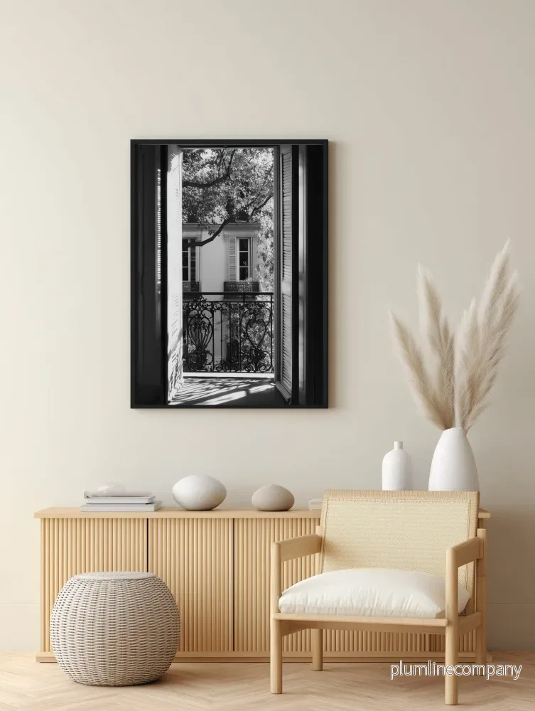 French Window Shadows Poster - Bild 2