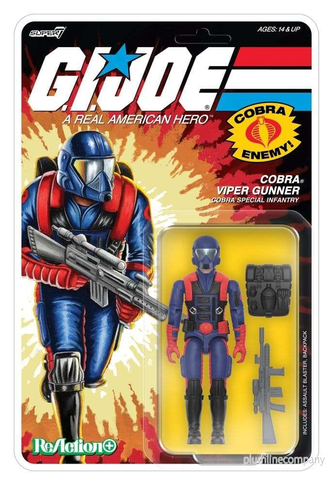 G.I. Joe ReAction+ Actionfigur Wave 09 Cobra Viper Skytte