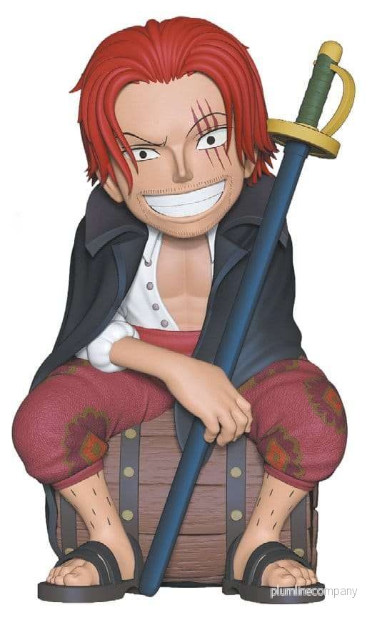One Piece: Sparbössa med Shanks, 15 cm hög One Piece: Sparbössa med Shanks, 15 cm hög