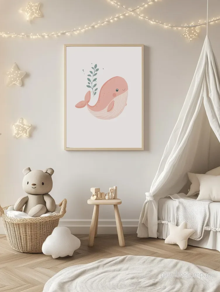 Pink Whale Poster - Bild 2