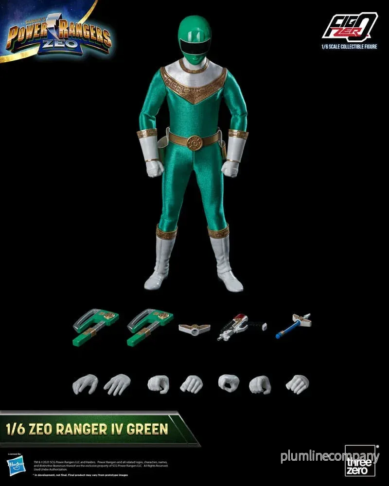 Power Rangers Zeo FigZero Action Figur 1/6 Ranger IV Green 30 cm - Bild 3