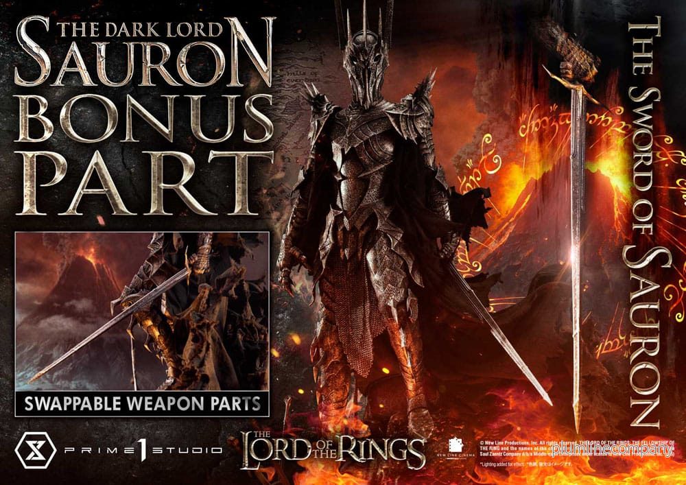 Lord of the Rings Museum Masterline Series Staty 1/3 The Dark Lord Sauron Bonus Version 117 cm - Bild 2