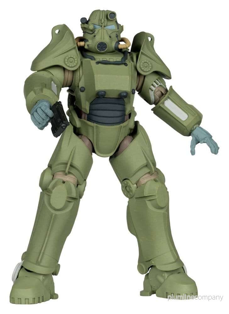 Fallout 76 Gaming Edition actionfigur T-45 Military Armor (Red Platinum Edition) 20 cm