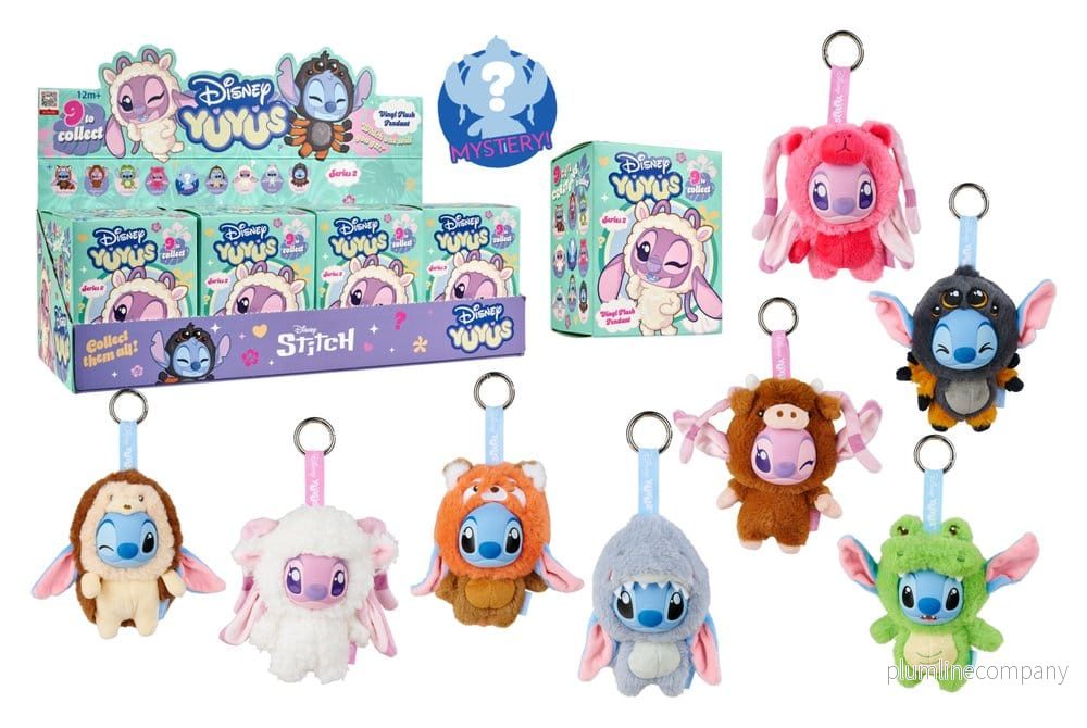 Disney YuYus gosedjursnyckelringar Våg 2 Stitch & Angel 13 cm Blindbox Display (8) - Bild 3