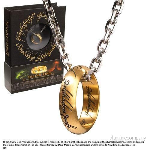 Lord of the Rings The One Ring Necklace i Rostfritt Stål