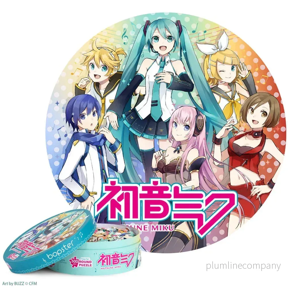Hatsune Miku Rund Jigsaw Puzzle 500 Bitar - Bild 3
