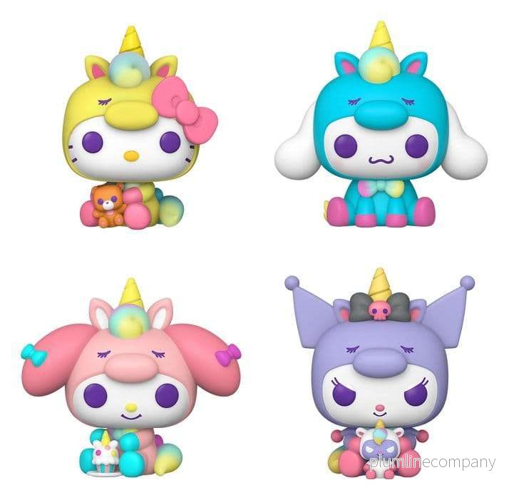 Sanrio POP! Vinylfigurer 4-pack Hello Kitty Unicorn Outfit Black Friday Bundle 9 cm Sanrio POP! Vinylfigurer 4-pack Hello Kitty Unicorn Outfit Black Friday Bundle 9 cm