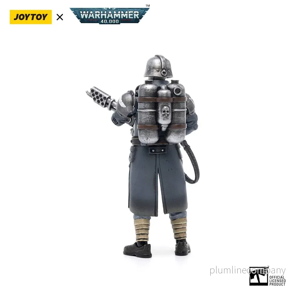 Warhammer 40k Action Figur 1/18 Death Korps of Krieg Veteran Squad Guardsman med Flamer 10 cm - Bild 3