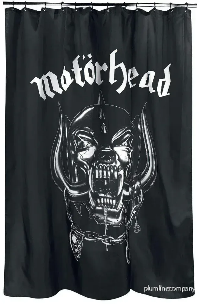 Motörhead Duschdraperi med Warpig-logotyp Motörhead Duschdraperi med Warpig-logotyp