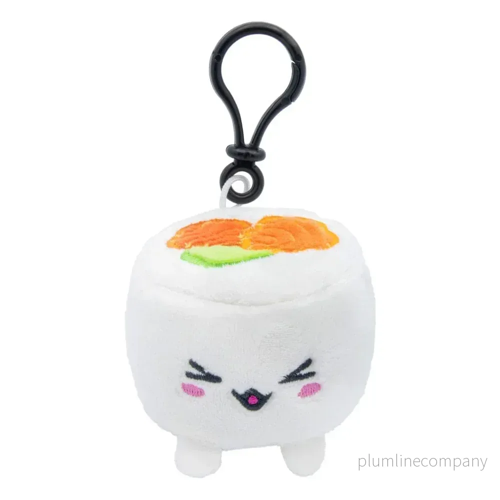 Plushi Pl Plushfigur & Nyckelring Uramaki Sushi med Lax 7 cm Plushi Pl Plushfigur & Nyckelring Uramaki Sushi med Lax 7 cm