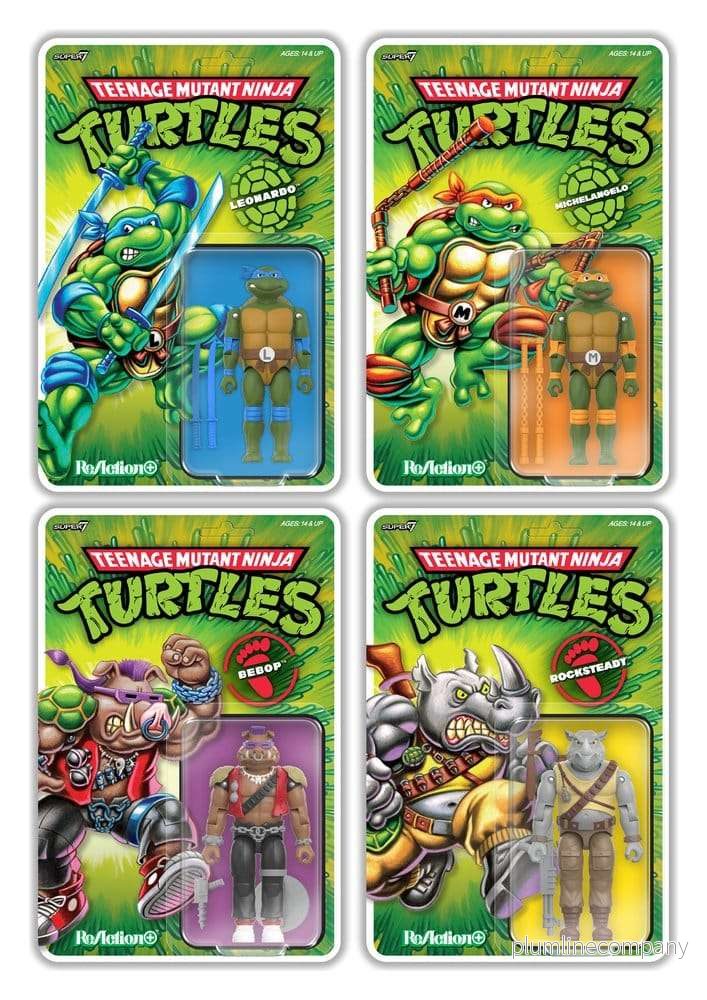Teenage Mutant Ninja Turtles ReAction+ Action Figure Wave 02 Rocksteady - Bild 3