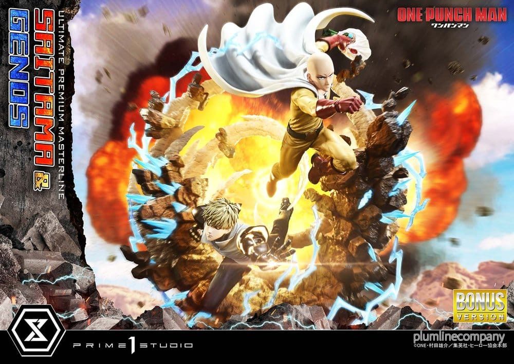 One-Punch Man Ultimate Premium Masterline Series Statue 1/4 Saitama & Genos DX Bonus Version 73 cm - Bild 3