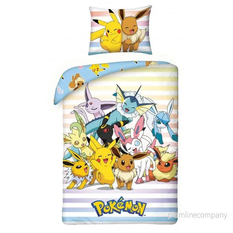 Pokémon Duvet Set Pikachu, Eevee & Friends 140 x 200 cm - Bild 2