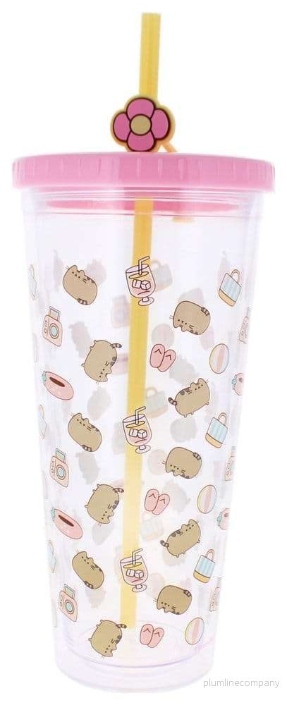 Pusheen tumbler med sugrör 700 ml - Bild 3