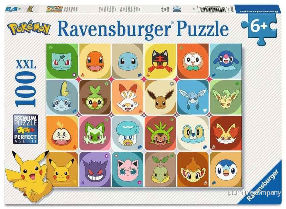 Pokémon Barnpussel Pokémon Ansikten (100 Bitar XXL) - Bild 2