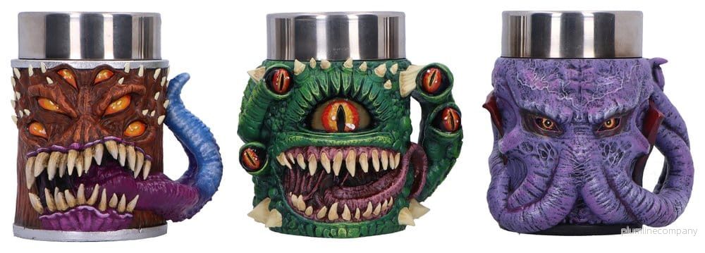 Dungeons & Dragons Set med 3 Mini-krus Mini Monster 9 cm Dungeons & Dragons Set med 3 Mini-krus Mini Monster 9 cm