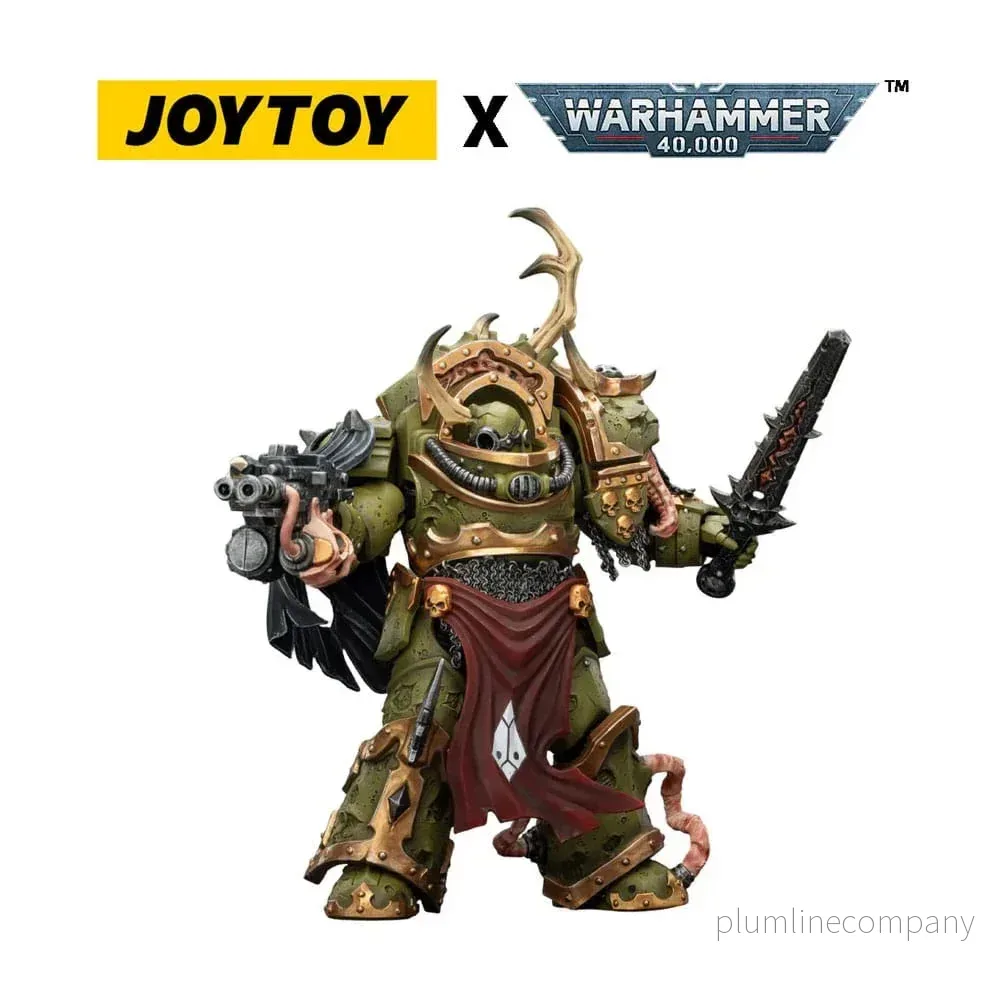 Warhammer 40,000 Action Figur Death Guard Blightlord Terminator 3 med Combi-bolter och Bubotic Blade 14 cm Warhammer 40,000 Action Figur Death Guard Blightlord Terminator 3 med Combi-bolter och Bubotic Blade 14 cm