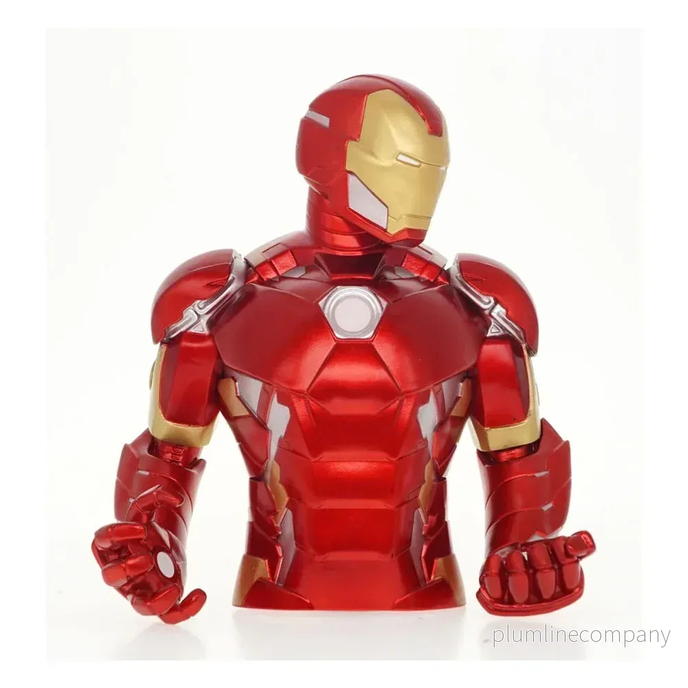 Marvel Figural Bank Iron Man 20 cm – Officiell PVC Myntbank - Bild 3