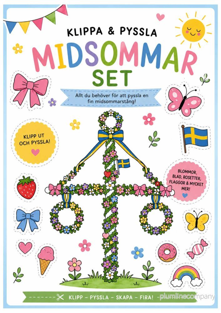 Midsommarset – Bygg en egen midsommarstång Midsommarset – Bygg en egen midsommarstång