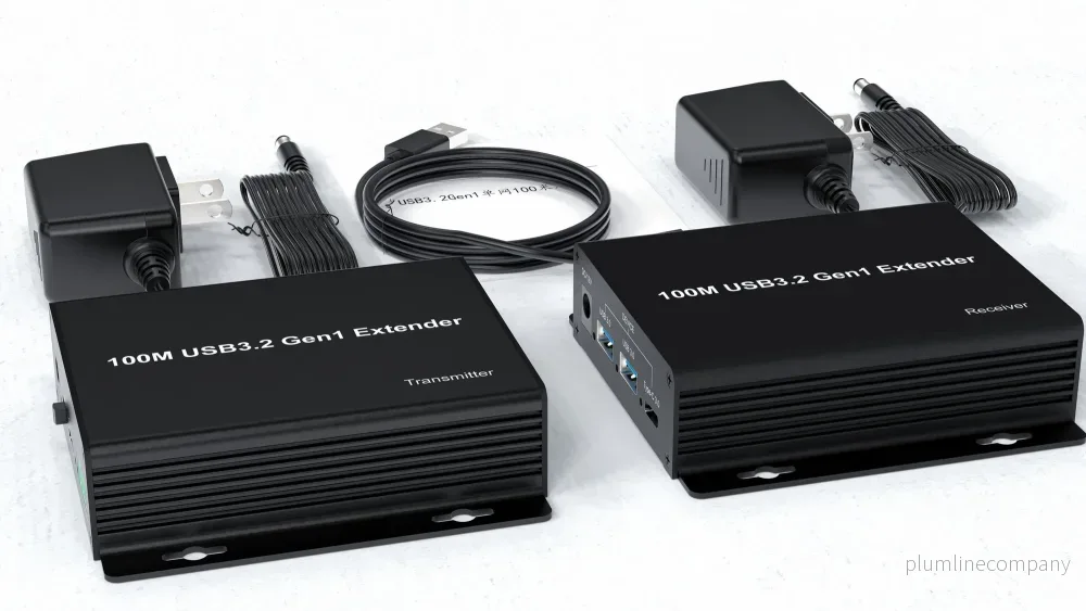 NÖRDIC USB 3.2 Förlängare 5Gbps 2xUSB-A + 2xUSB-C upp till 100m NÖRDIC USB 3.2 Förlängare 5Gbps 2xUSB-A + 2xUSB-C upp till 100m