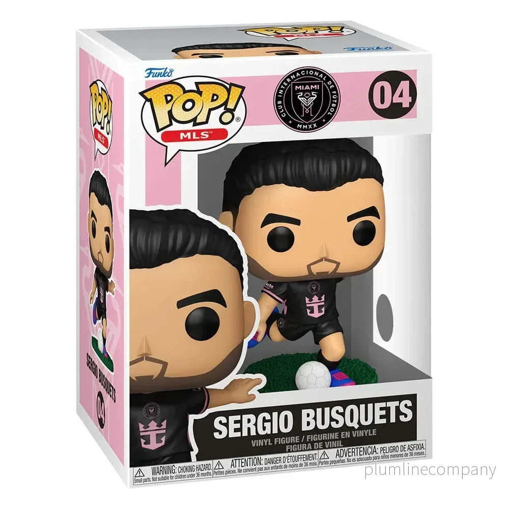 MLS POP! Sports Vinyl Figur Inter Miami - Sergio Busquets (Borta) 9 cm - Bild 3