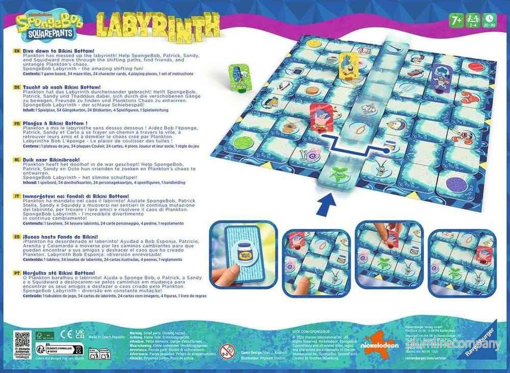 Svampbob Labyrint – Det klassiska skjutspelsspelet med Svampbob-karaktärer för 2-4 spelare från 7 år - Bild 3