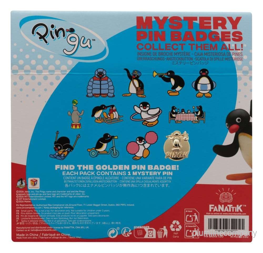 Pingu Mystery Pin Badges Blind Box Display (12) - Bild 3
