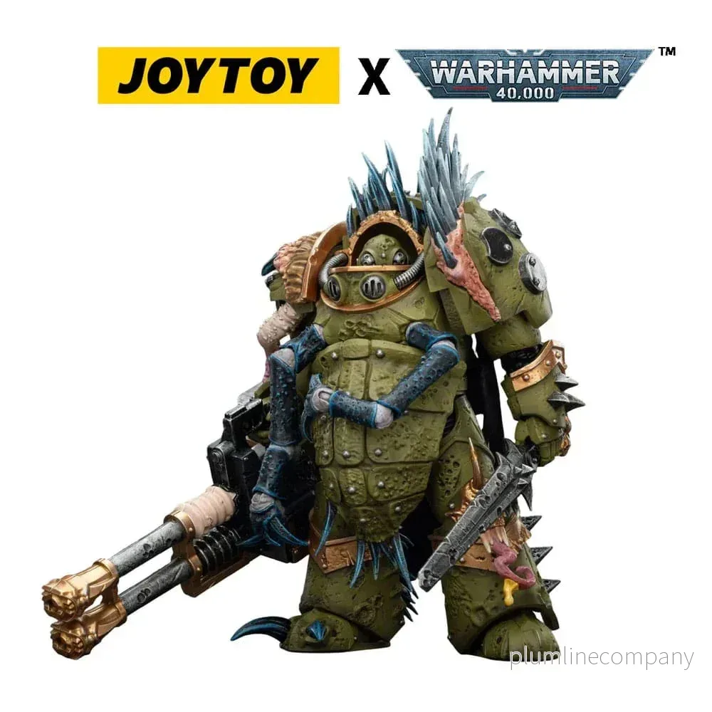 Warhammer 40,000 Action Figur Death Guard Blightlord Terminator 1 med Reaper Autocannon och Bubotic Blades 14 cm - Bild 2