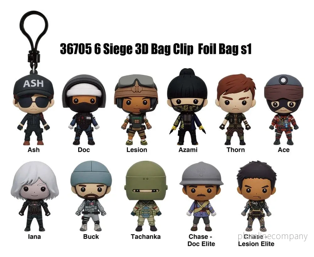 Six Siege 3D PVC-påsklämma Serie 1 Display (24 stycken) - Bild 2