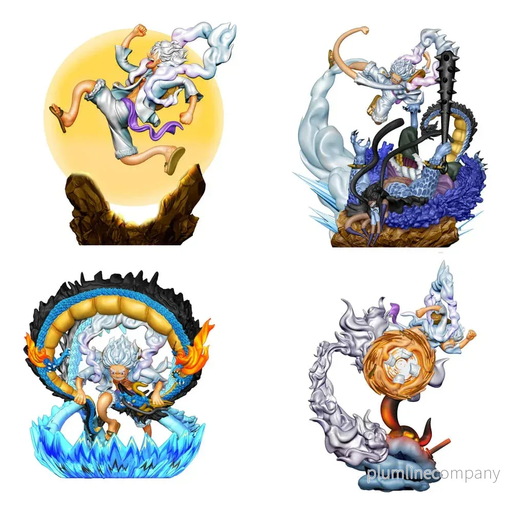 One Piece Petitrama PVC Mini Figur Logbox Re Birth Gear Fifth Special Set 9 cm - Bild 2