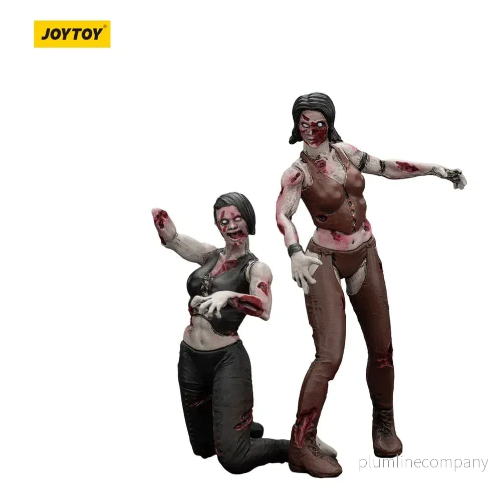Zombie Dark Source Action Figurr 2-Pack - Kvinnliga Brottare 8 cm - Bild 2