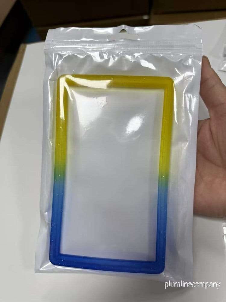 EVORETRO Bumper för PSA Graded Card Slab Gradient Yellow-Blue Glitter EVORETRO Bumper för PSA Graded Card Slab Gradient Yellow-Blue Glitter