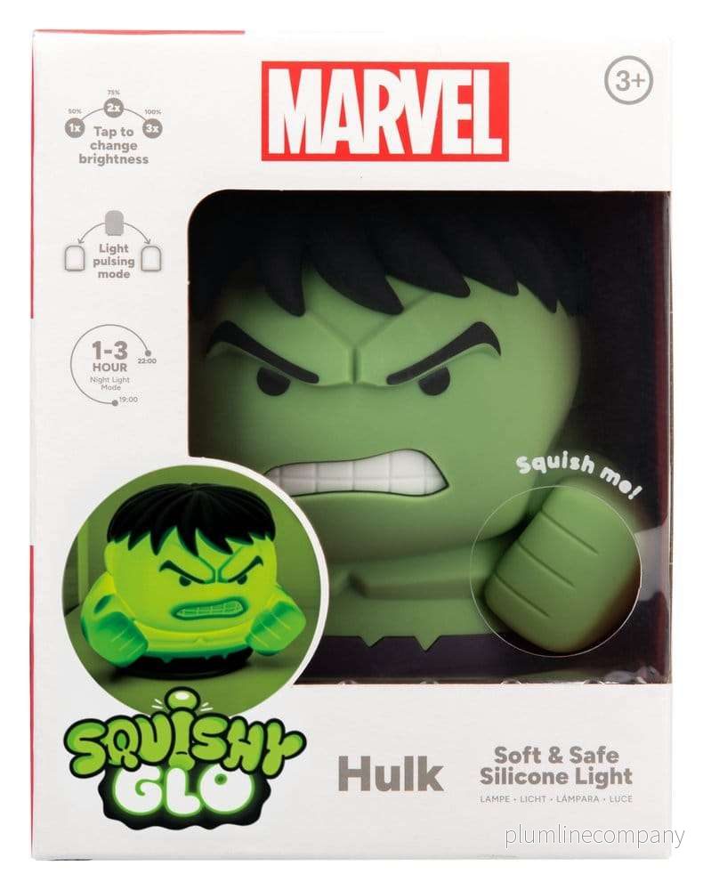 Marvel Universe SquishyGlo silikonlampa Hulk uppladdningsbar 15 cm Marvel Universe SquishyGlo silikonlampa Hulk uppladdningsbar 15 cm