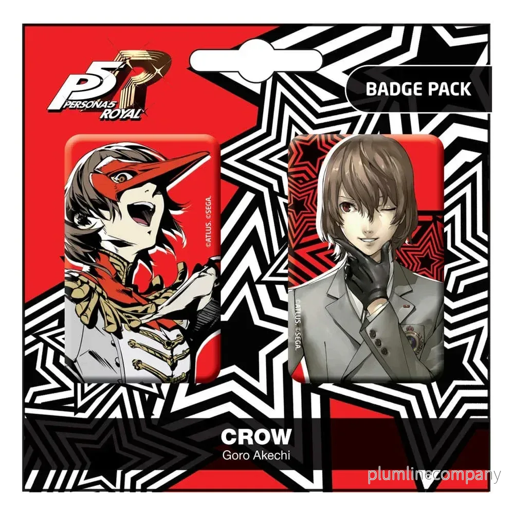 Persona 5 Royal Emblem Pins 2-Pack – Goro Akechi