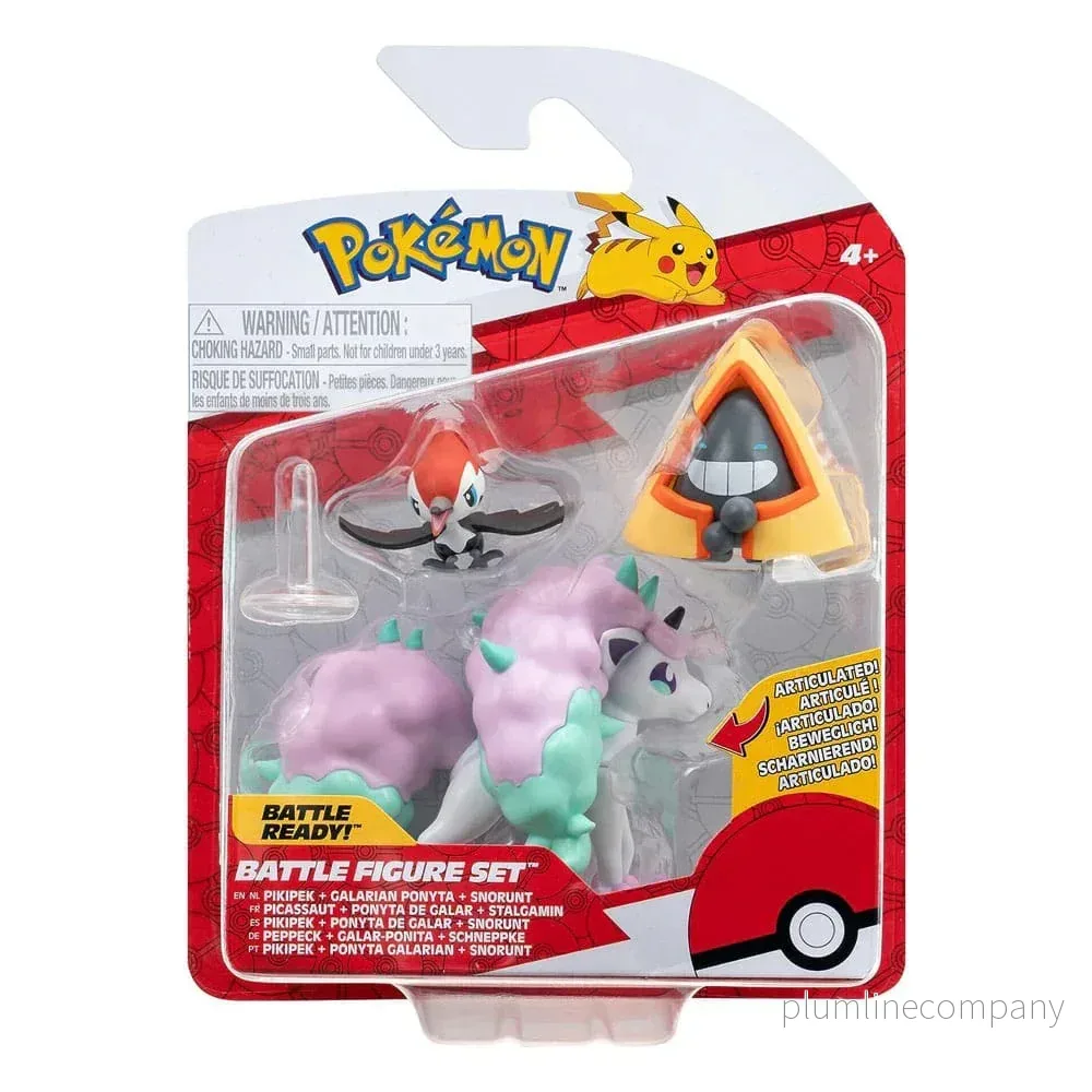 Pokémon Kampfigur Set 3-Pack: Pikipek, Snorunt, Ponyta - Bild 2